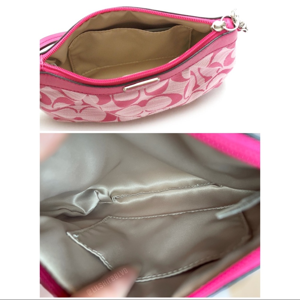 🔥BUY NOW🔥 Coach Shantung Pleated Medium Wristlet - Picture 5 of 8